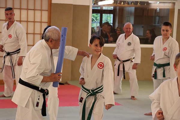 Shihan Oshiro bei uns Im Dojo in Aschersleben